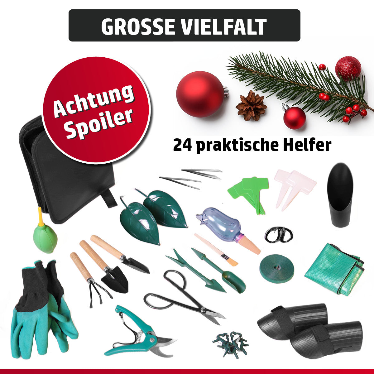 Adventskalender für den Garten mit 24 praktischen Helfern