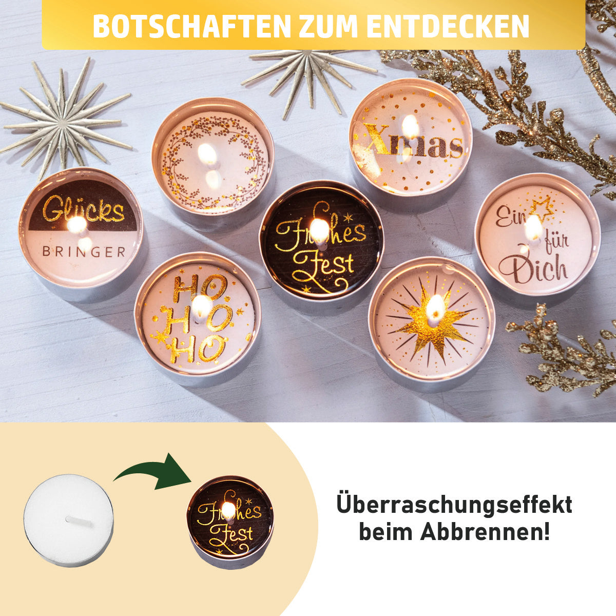 Kerzen Adventskalender Glückslicht