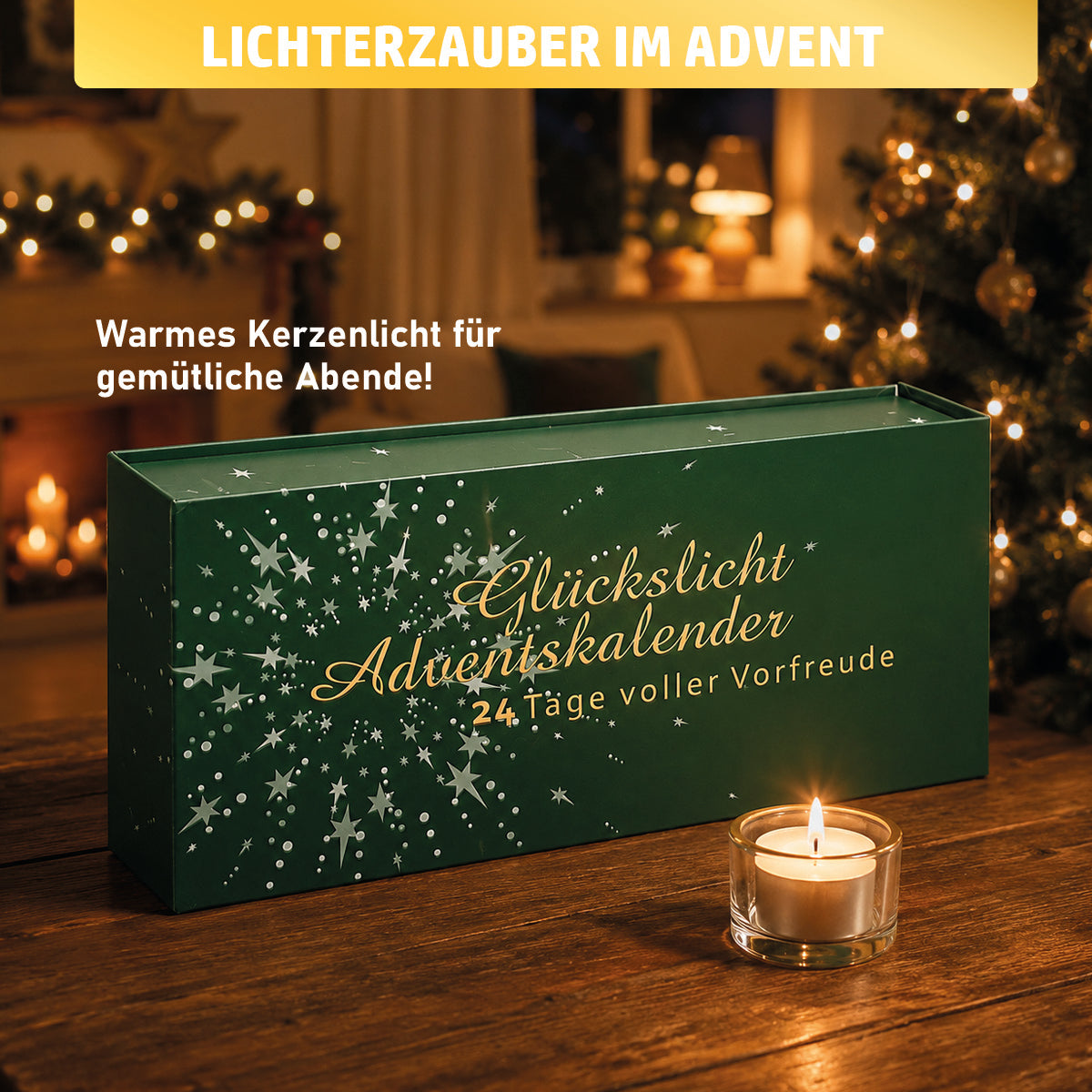 Kerzen Adventskalender Glückslicht
