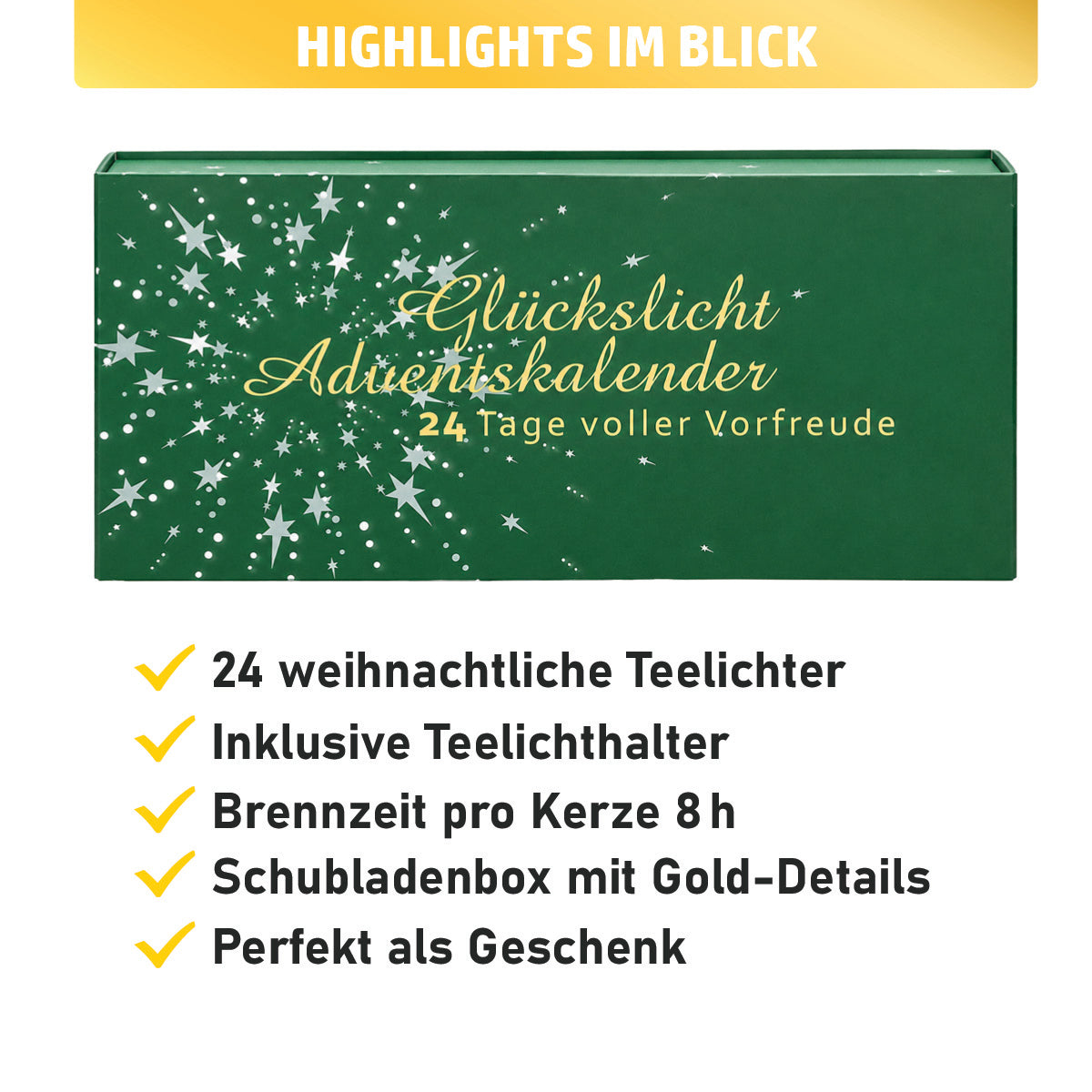 Kerzen Adventskalender Glückslicht