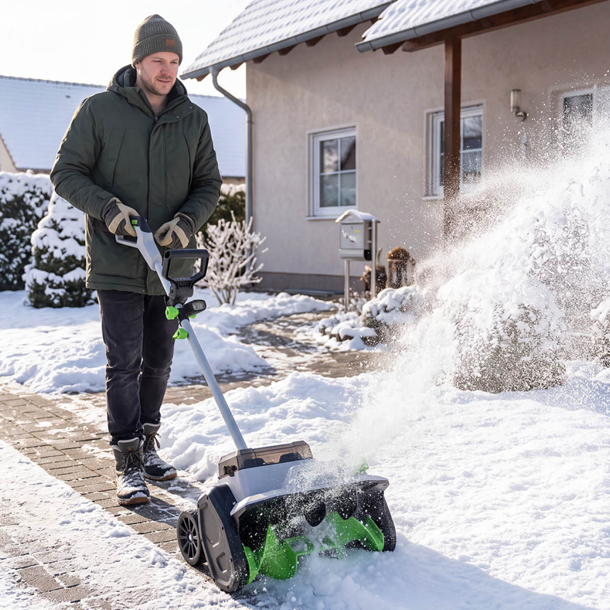 BRAST Akku Schneefräse Turbo 4040