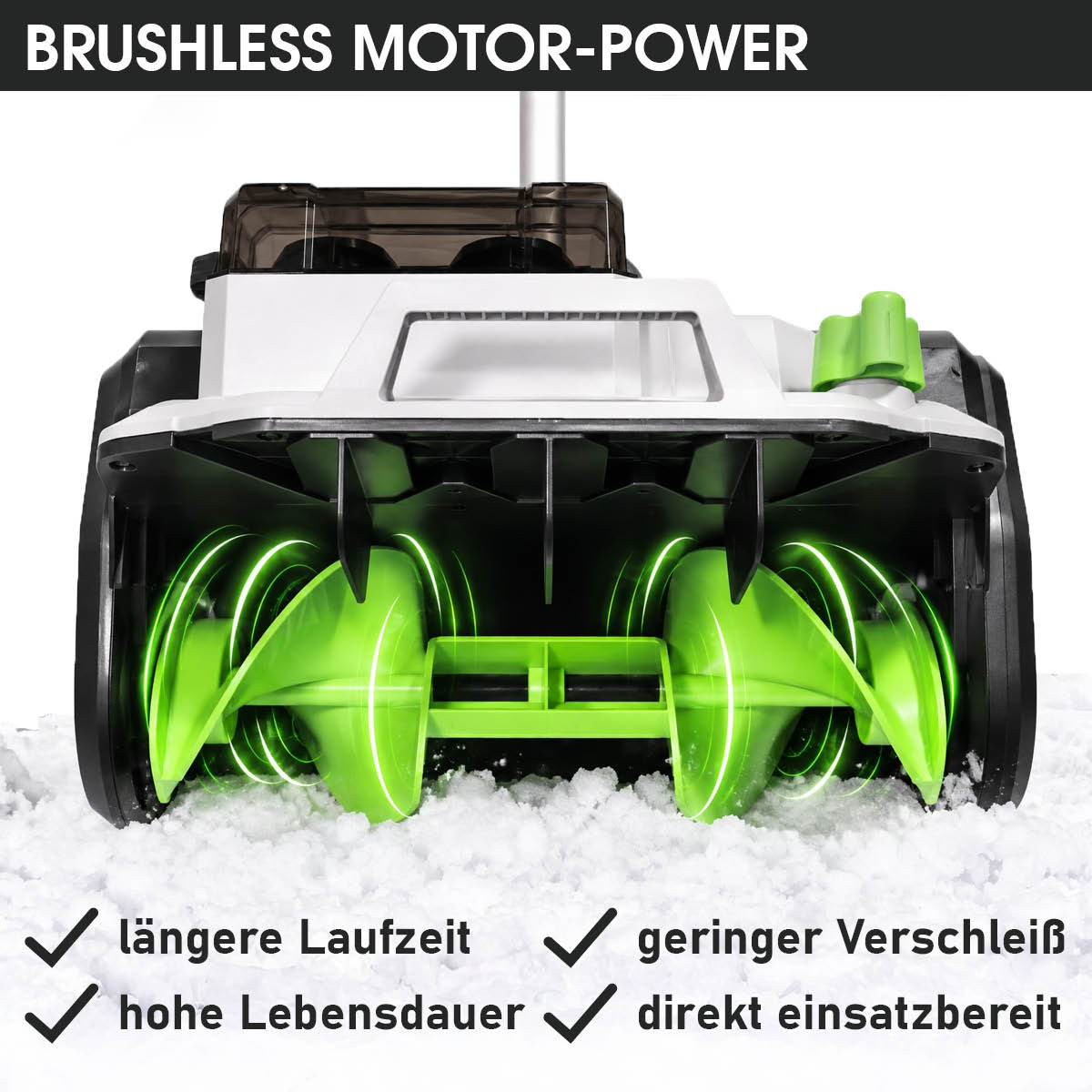 BRAST Akku Schneefräse Turbo 4040