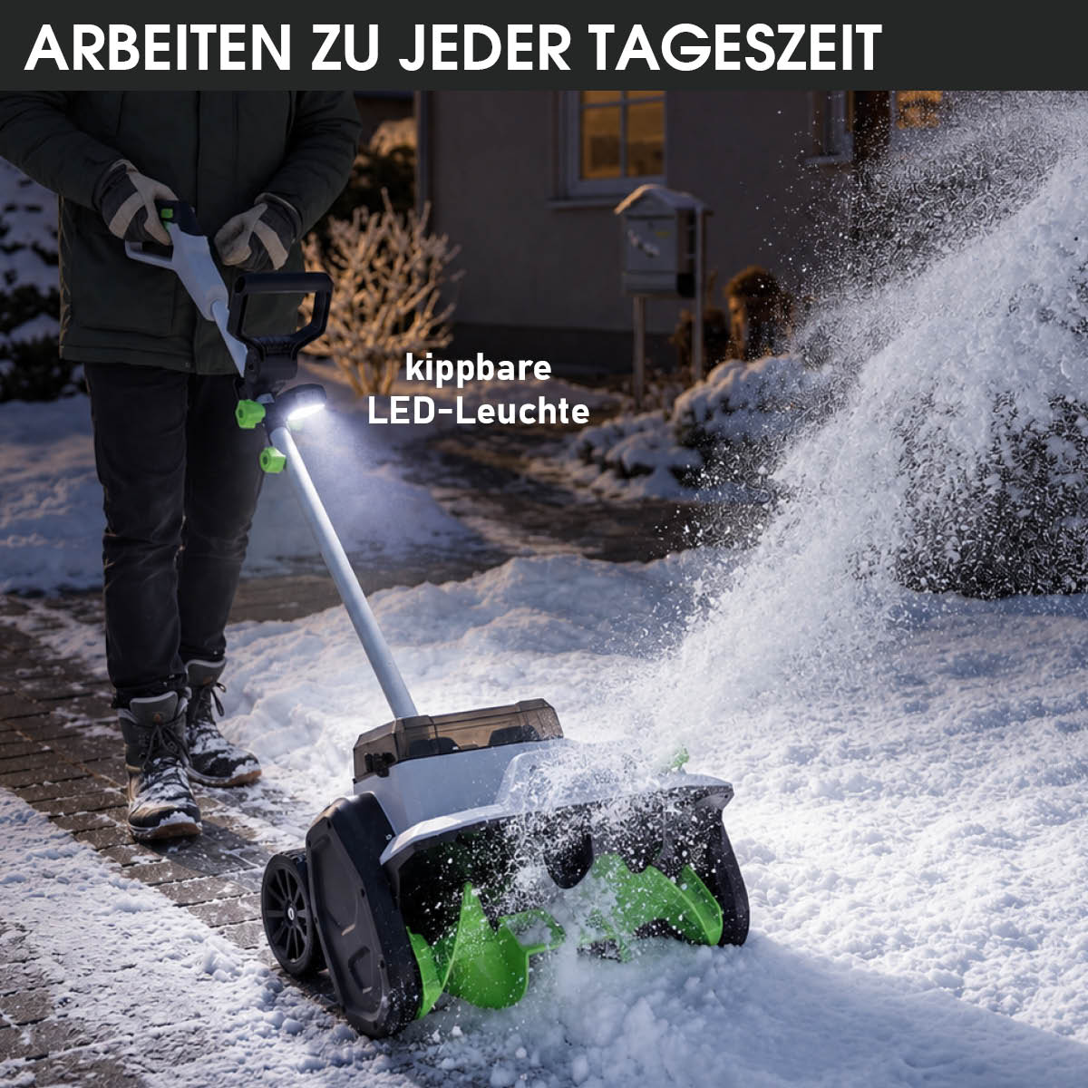 BRAST Akku Schneefräse Turbo 4040