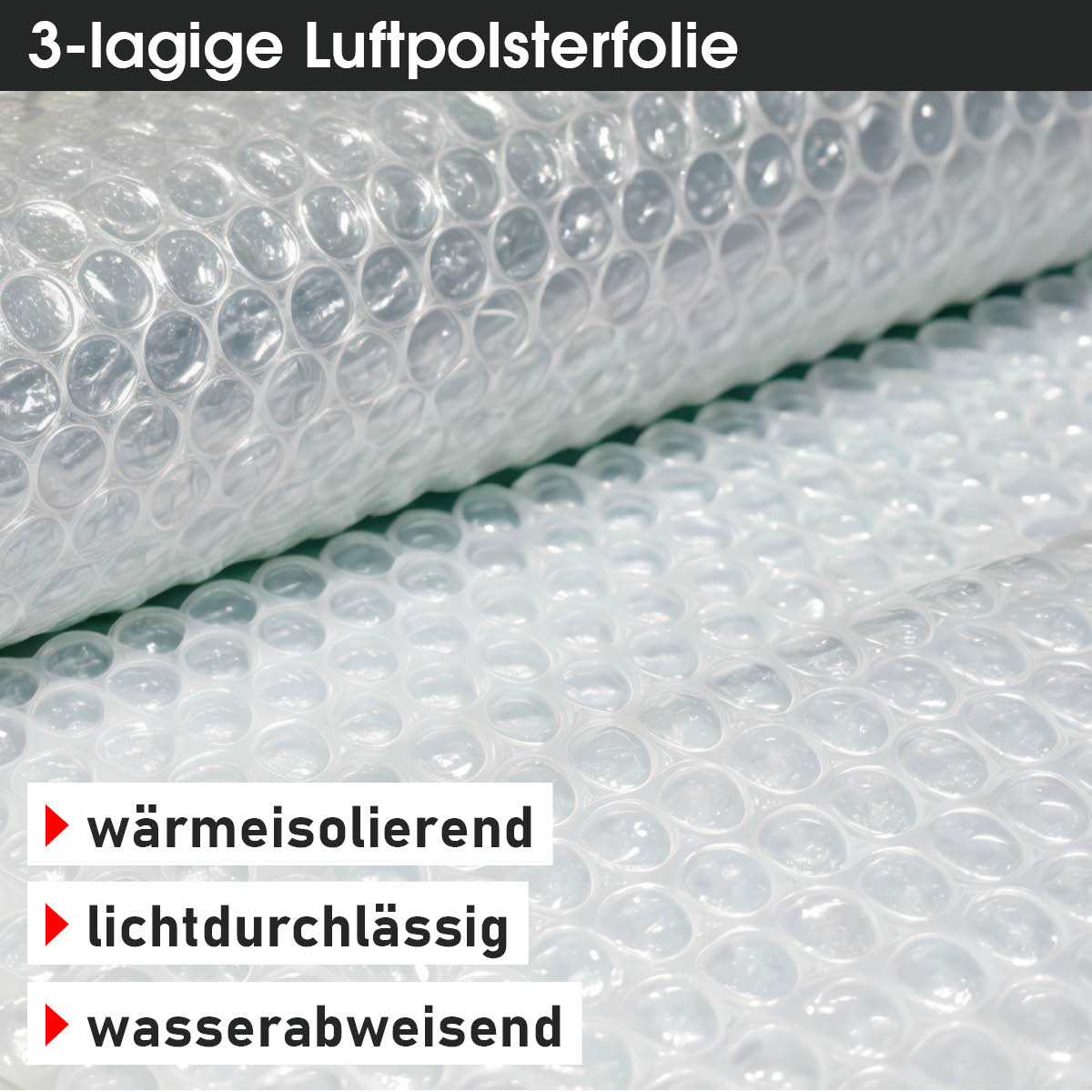 Pflanzen Winterzelt mit 3-lagiger Luftpolsterfolie, die wärmeisolierend, lichtdurchlässig und wasserabweisend ist