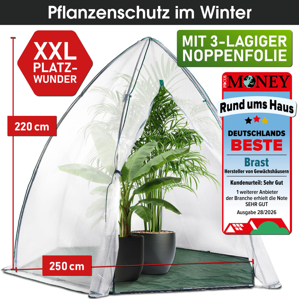 BRAST Überwinterungszelt ThermoProtect XXL
