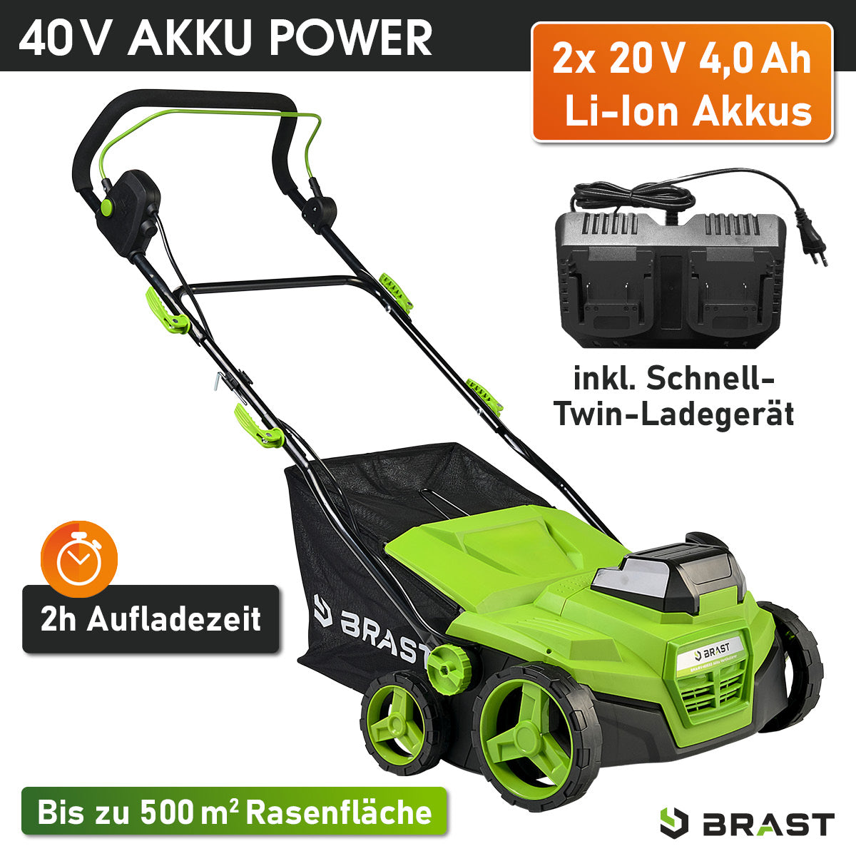 BRAST Akku Vertikutierer 4038