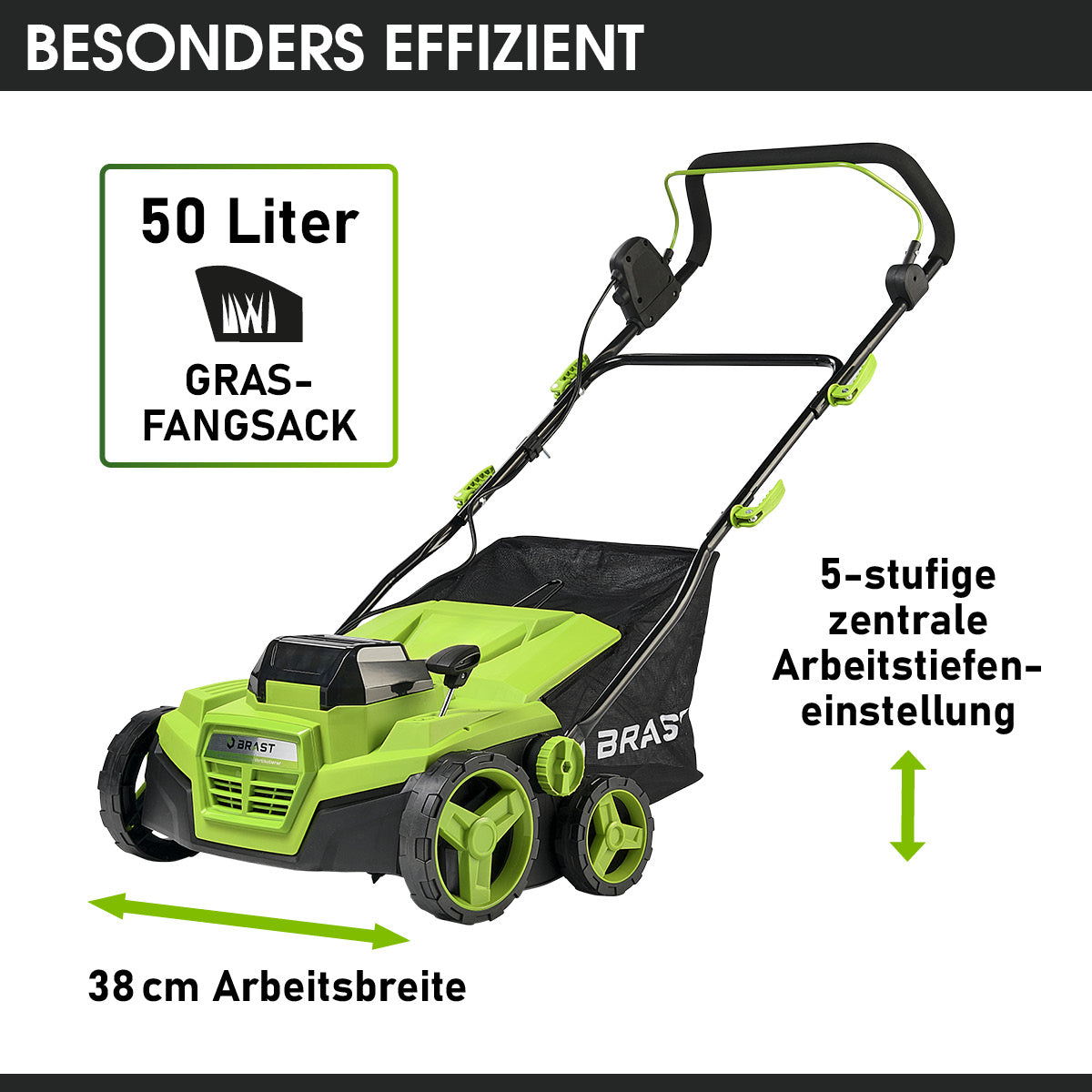 BRAST Akku Vertikutierer 4038