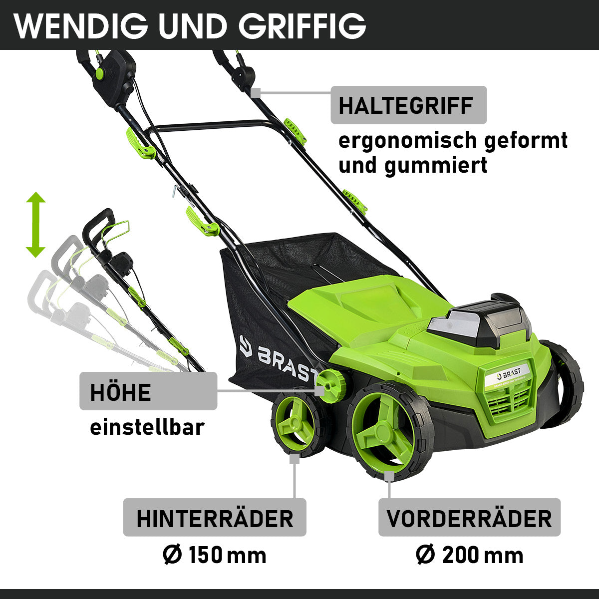 BRAST Akku Vertikutierer 4038