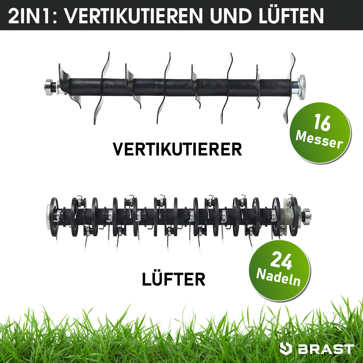 BRAST Akku Vertikutierer 4038