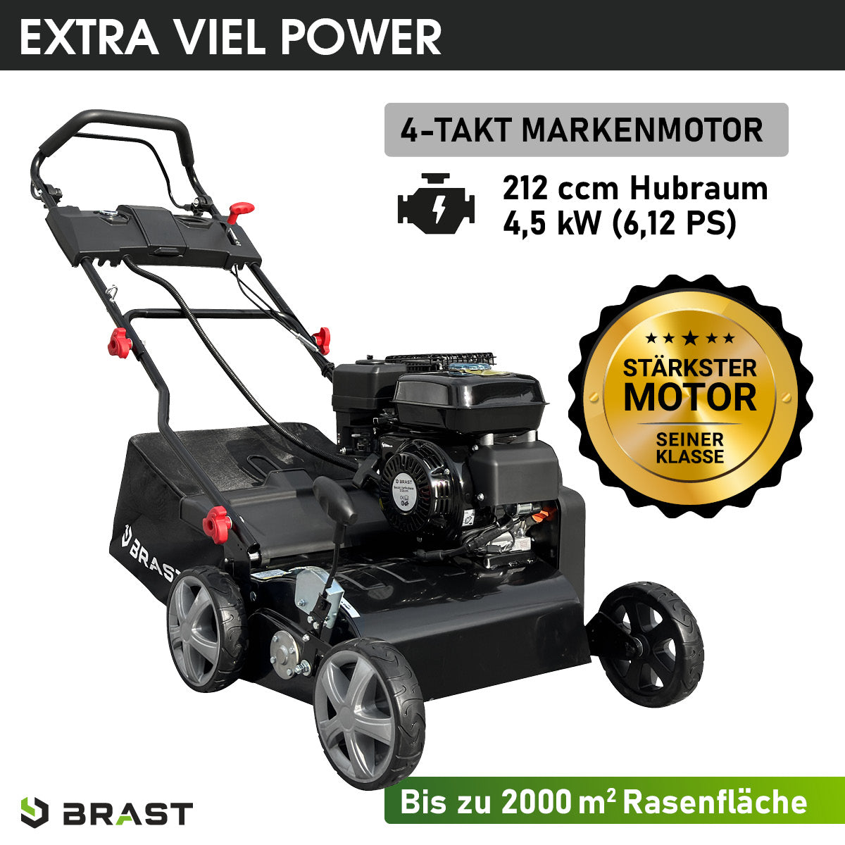 BRAST Benzin Vertikutierer 40212s ESTART