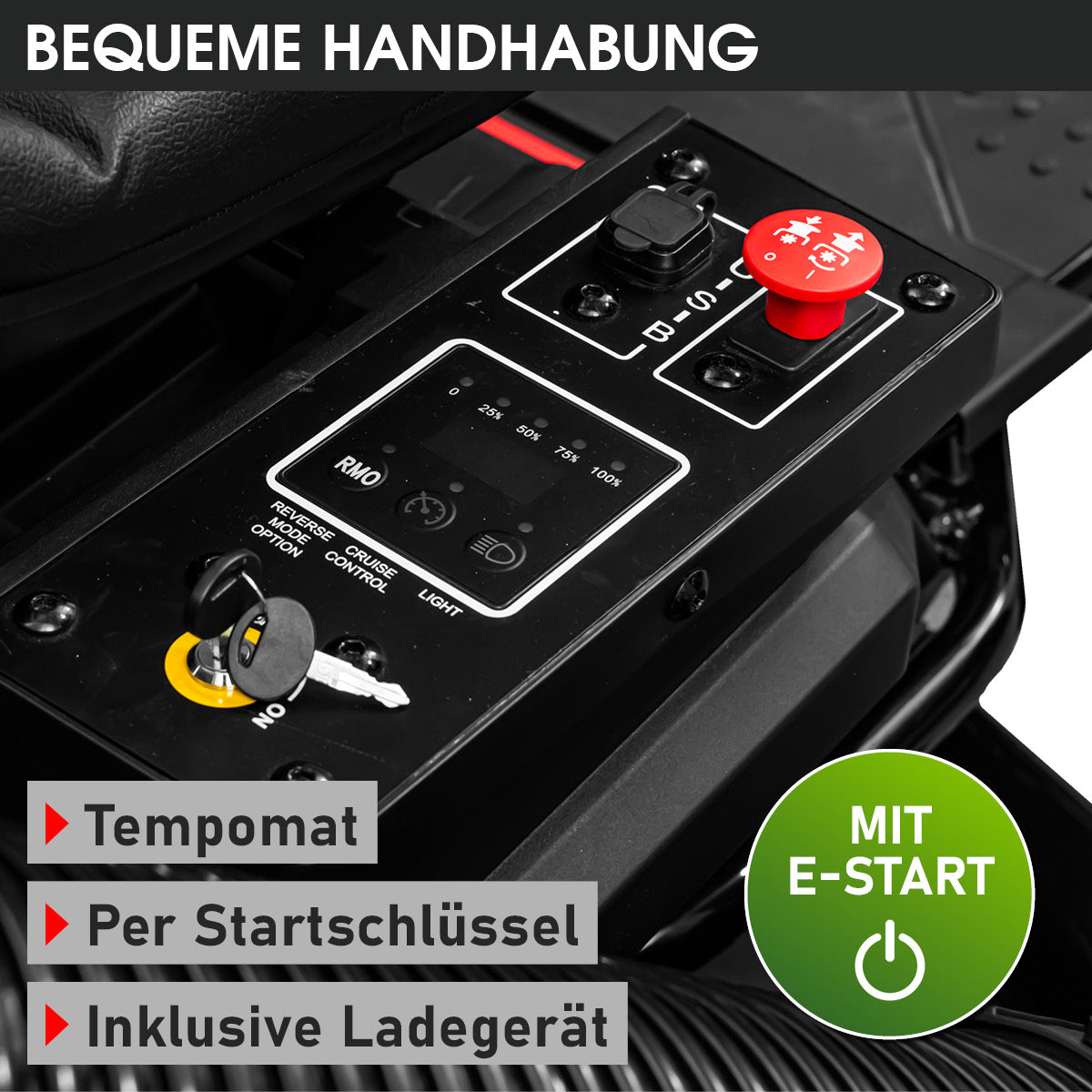 BRAST Akku Aufsitzmäher 4892 ESTART