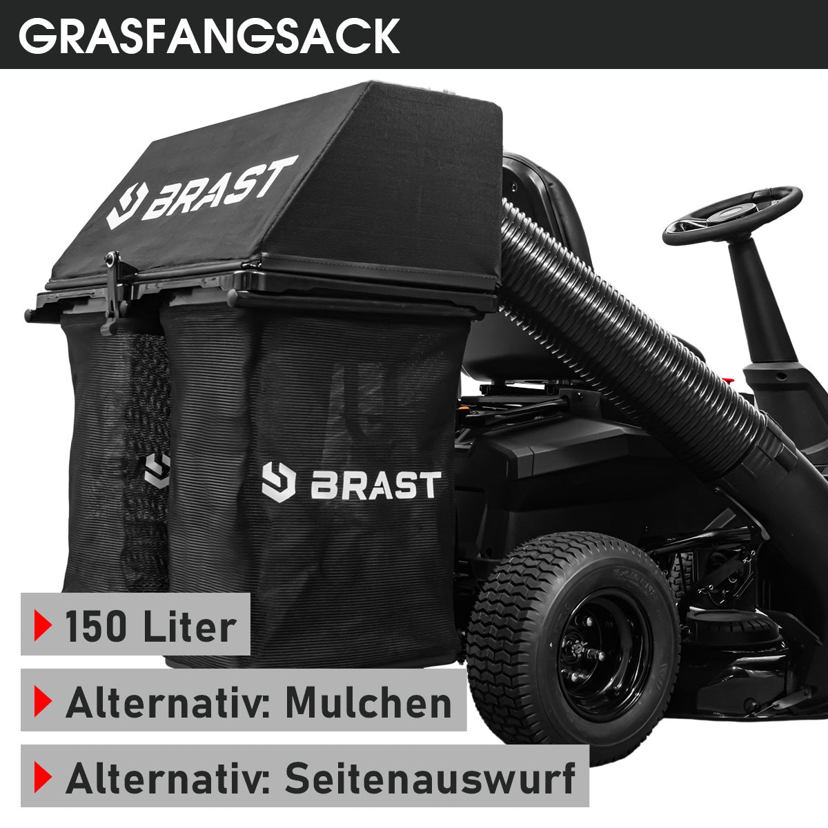 BRAST Akku Aufsitzmäher 4892 ESTART