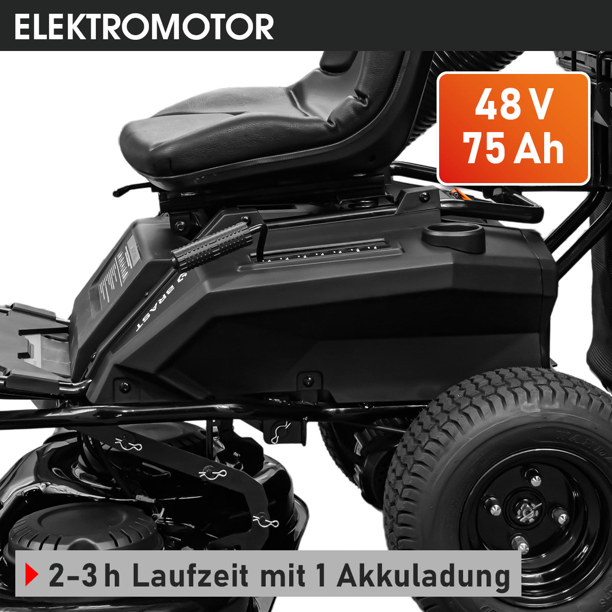 BRAST Akku Aufsitzmäher 4892 ESTART