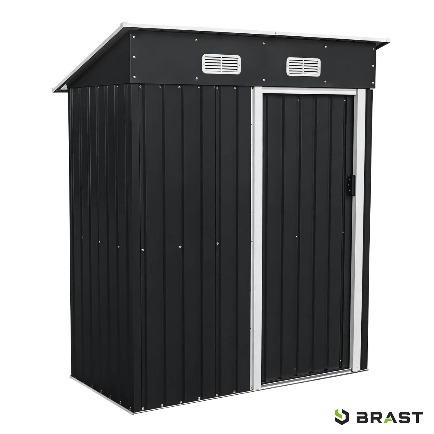 BRAST Metall Gerätehaus mit Pultdach 163x89x180
