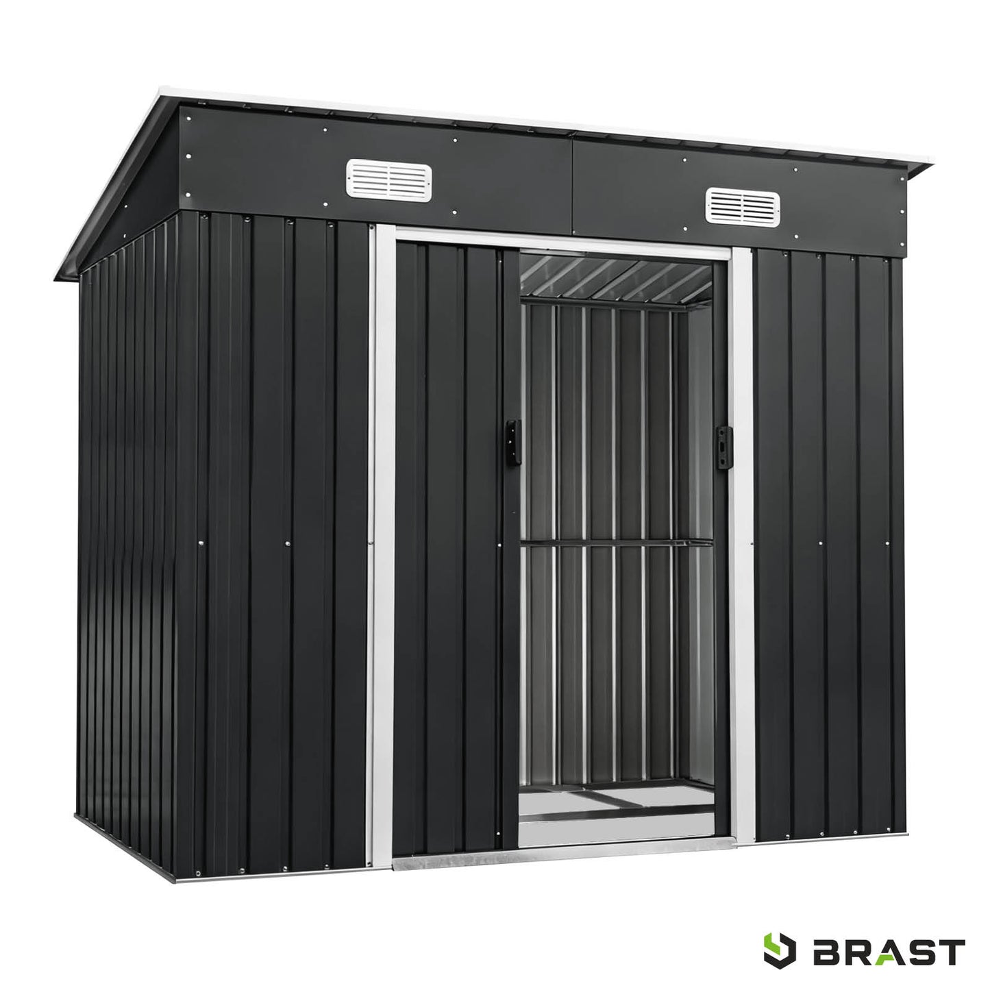 BRAST Metall Gerätehaus mit Pultdach 217x131x185