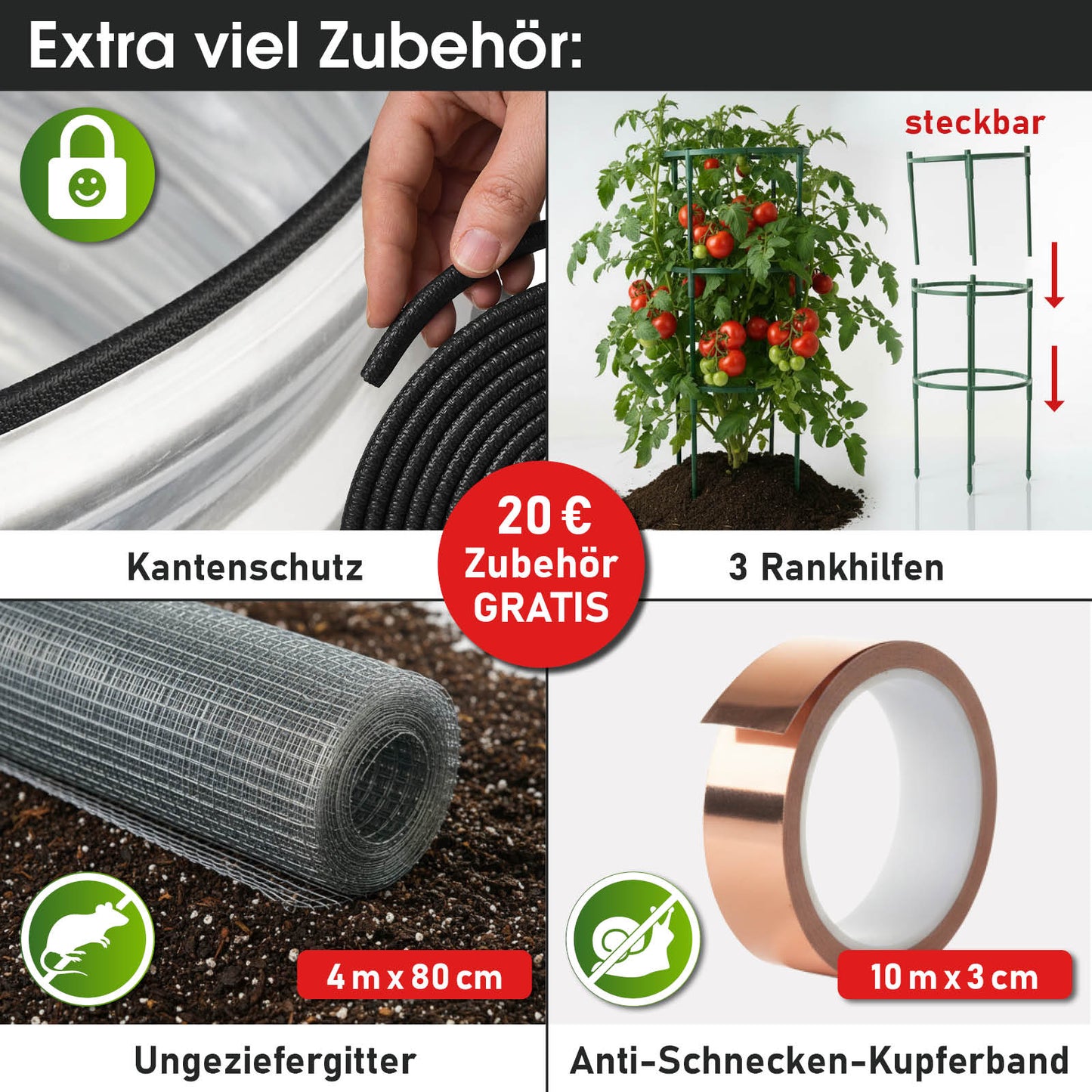 BRAST Hochbeet Metall JULIA Midi silber