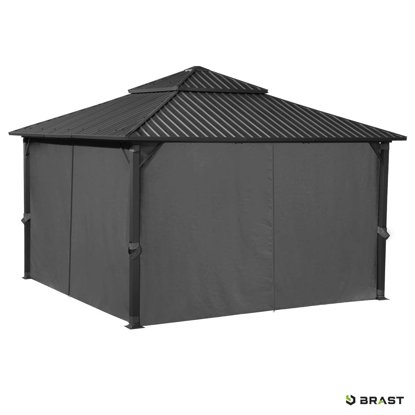 Alu Pavillon MIAMI mit Stahldach 4x4