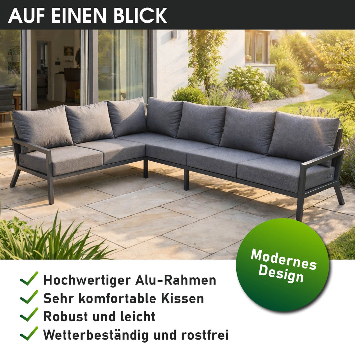 BRAST Alu Ecksofa Lounge ADRIA