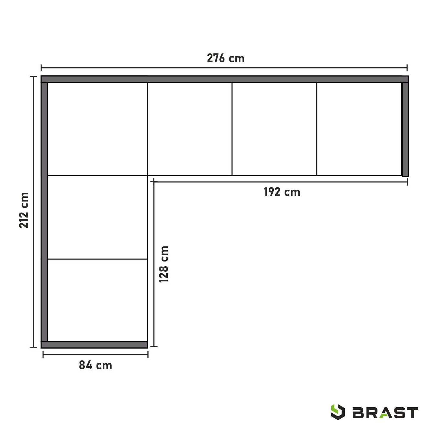 BRAST Alu Ecksofa Lounge ADRIA