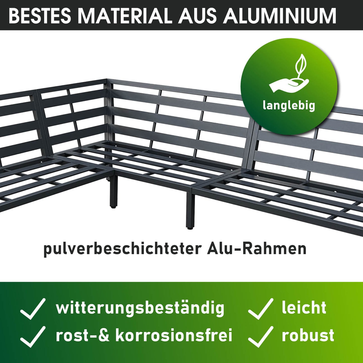 BRAST Alu Ecksofa Lounge ADRIA