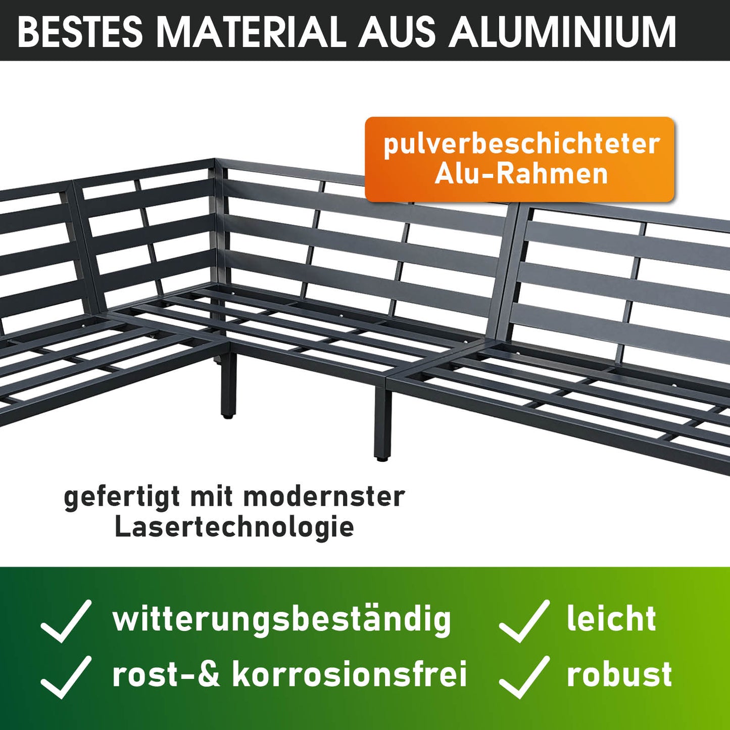 BRAST Alu Ecksofa Lounge ADRIA