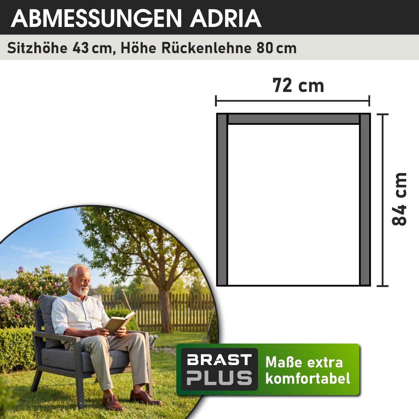 BRAST Alu Loungesessel ADRIA