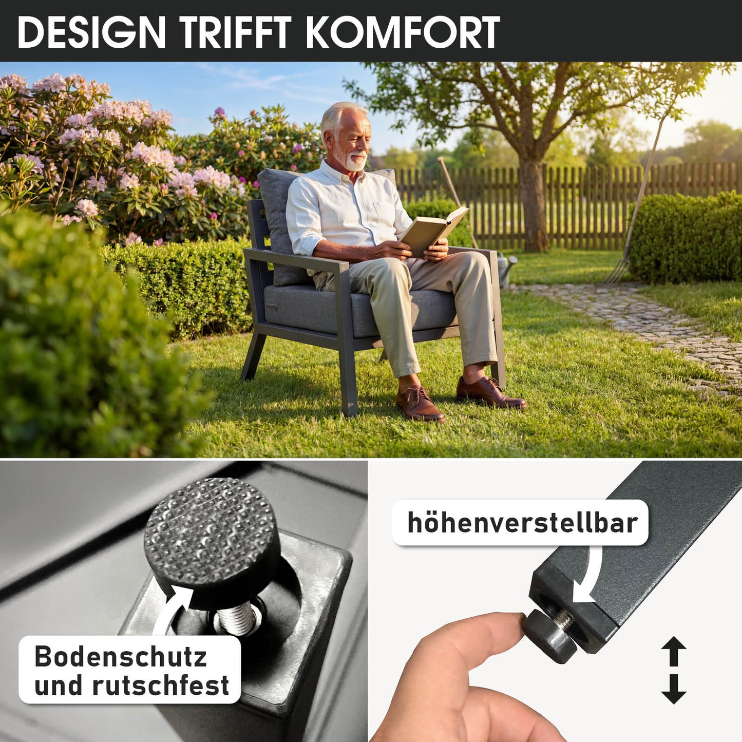 BRAST Alu Loungesessel ADRIA