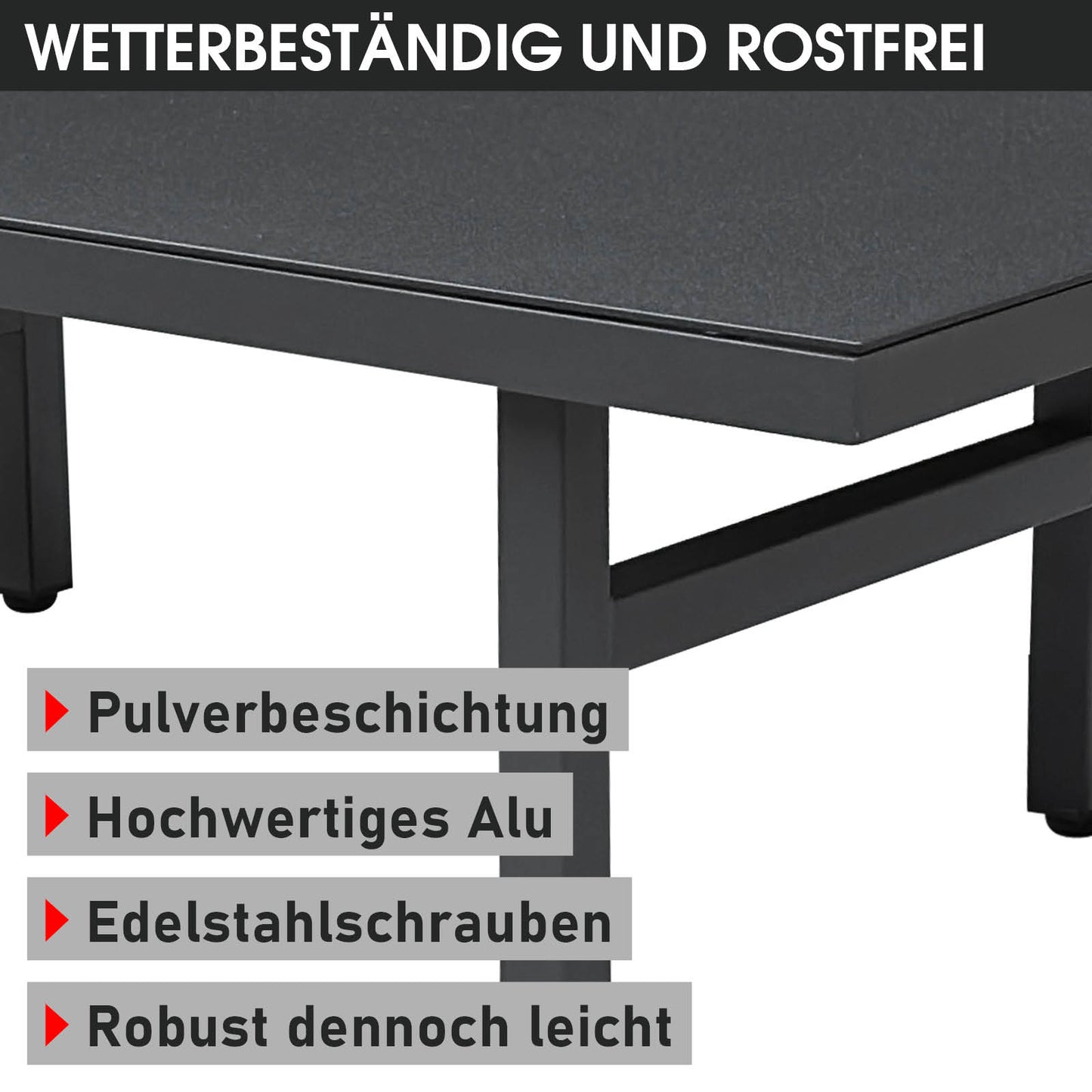 BRAST Alu Loungetisch ADRIA