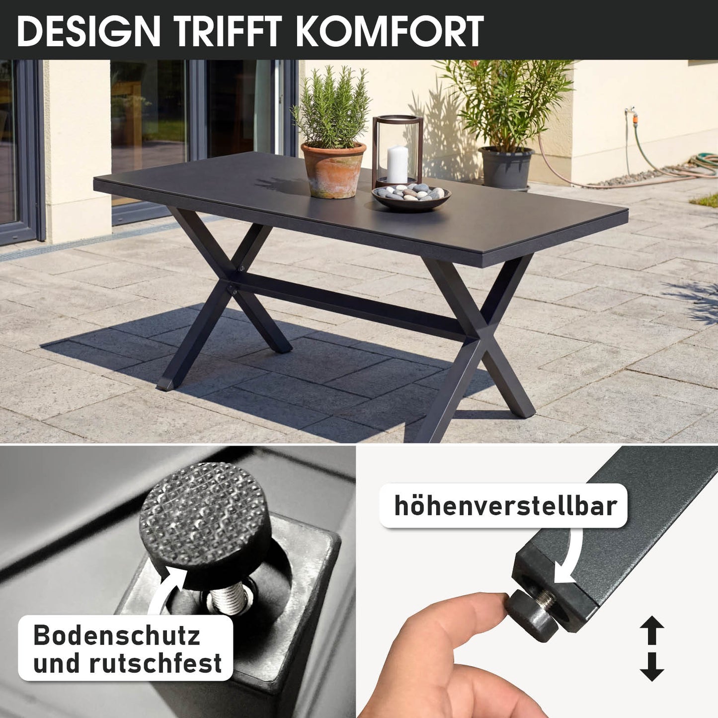 BRAST Alu Outdoor Esstisch ADRIA