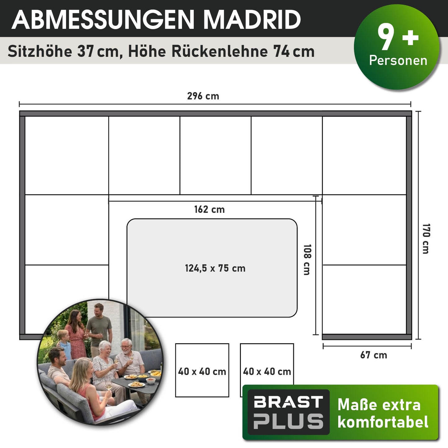 BRAST Sofa Dining Lounge MADRID