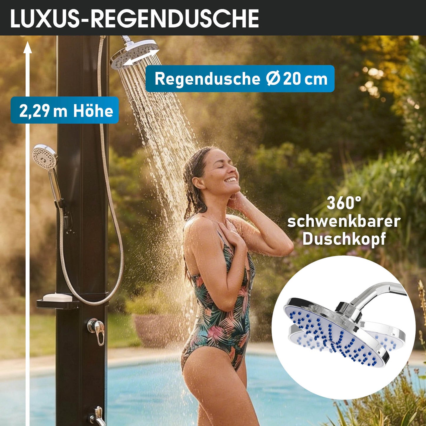 BRAST 3in1 Solardusche 40 L