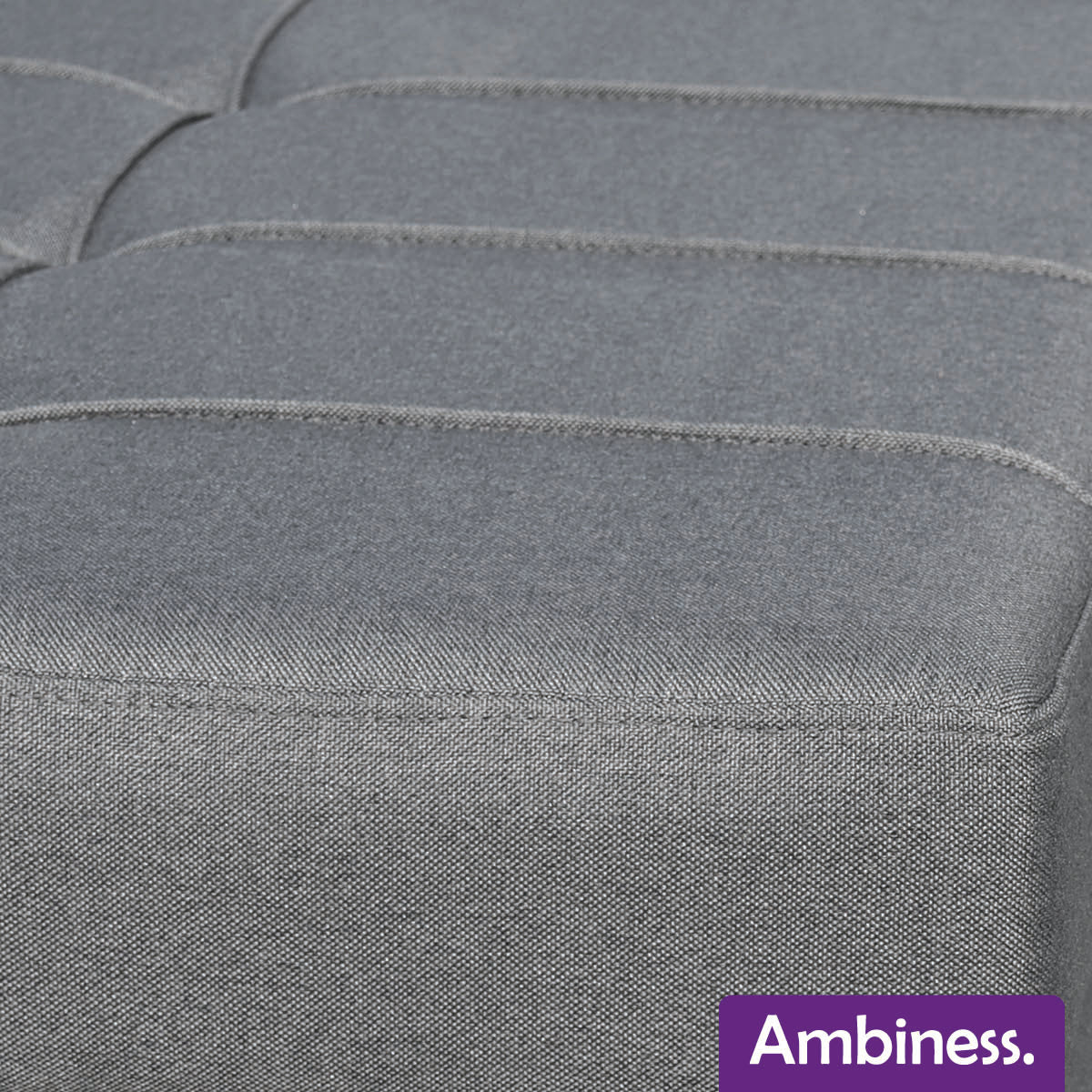 Ambiness 3in1 Zweisitzer Schlafsofa dunkelgrau