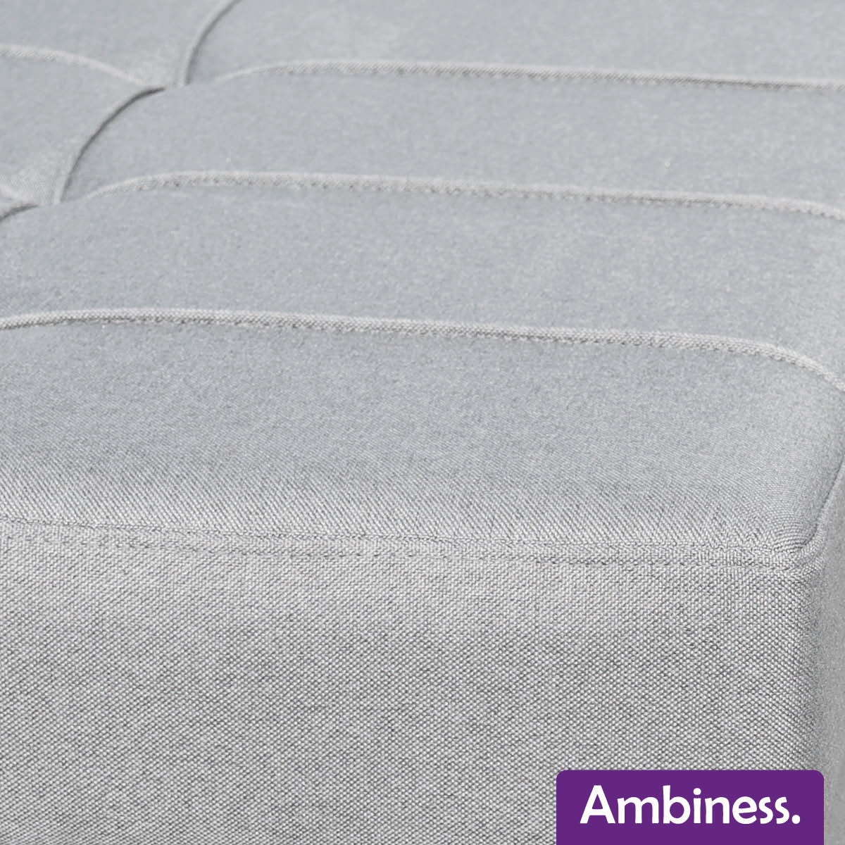 Ambiness 3in1 Zweisitzer Schlafsofa hellgrau
