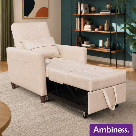 Ambiness 3in1 Einsitzer Schlafsofa beige