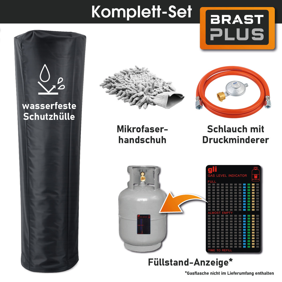 BRAST Gasheizstrahler FLAME schwarz