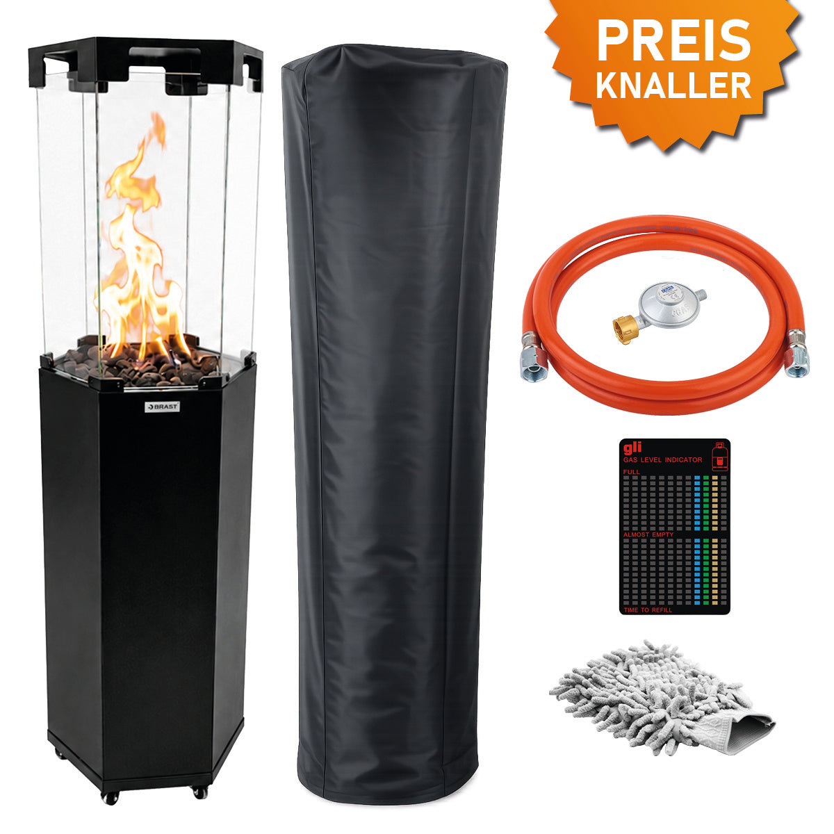 BRAST Gasheizstrahler FLAME schwarz