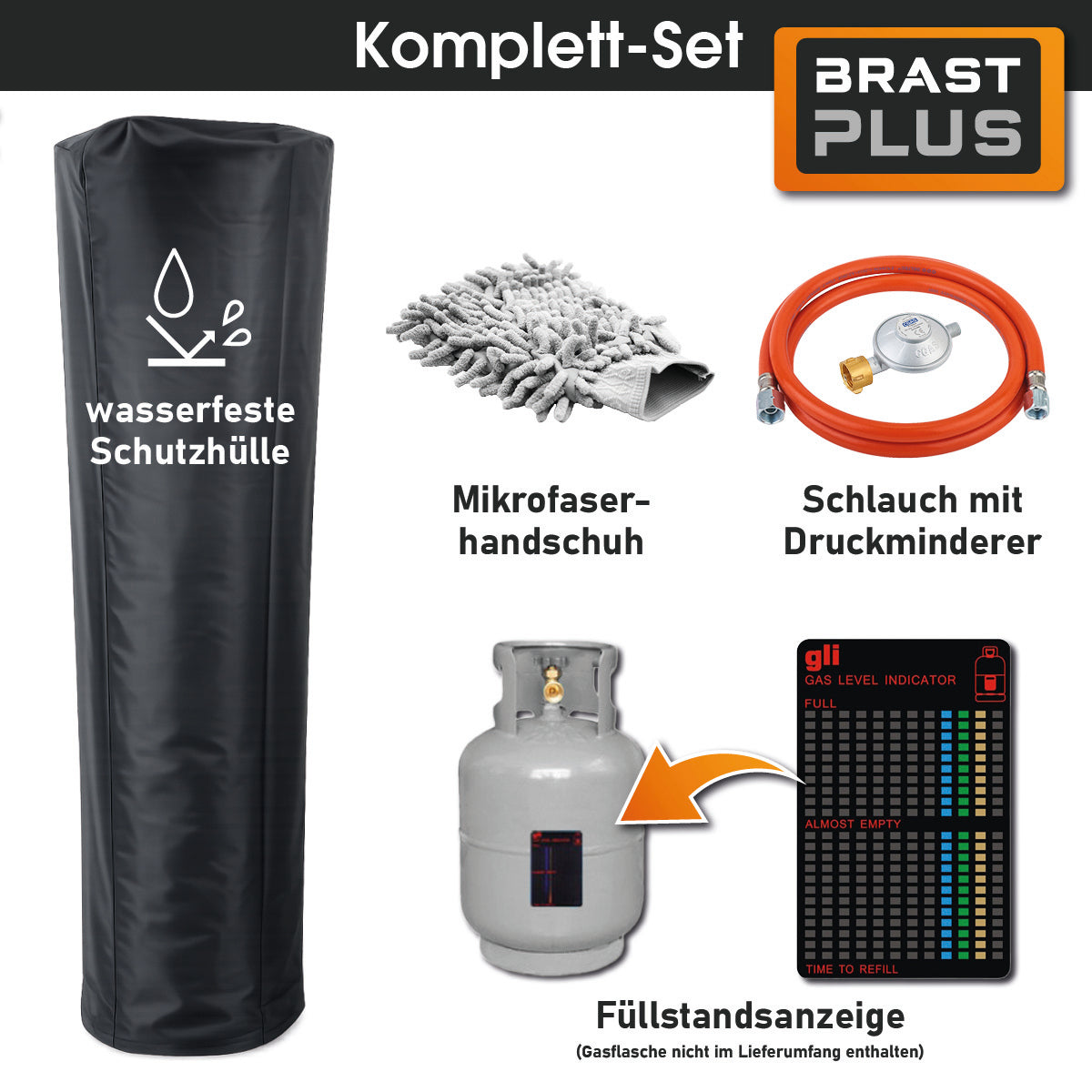 BRAST Gasheizstrahler FLAME anthrazit