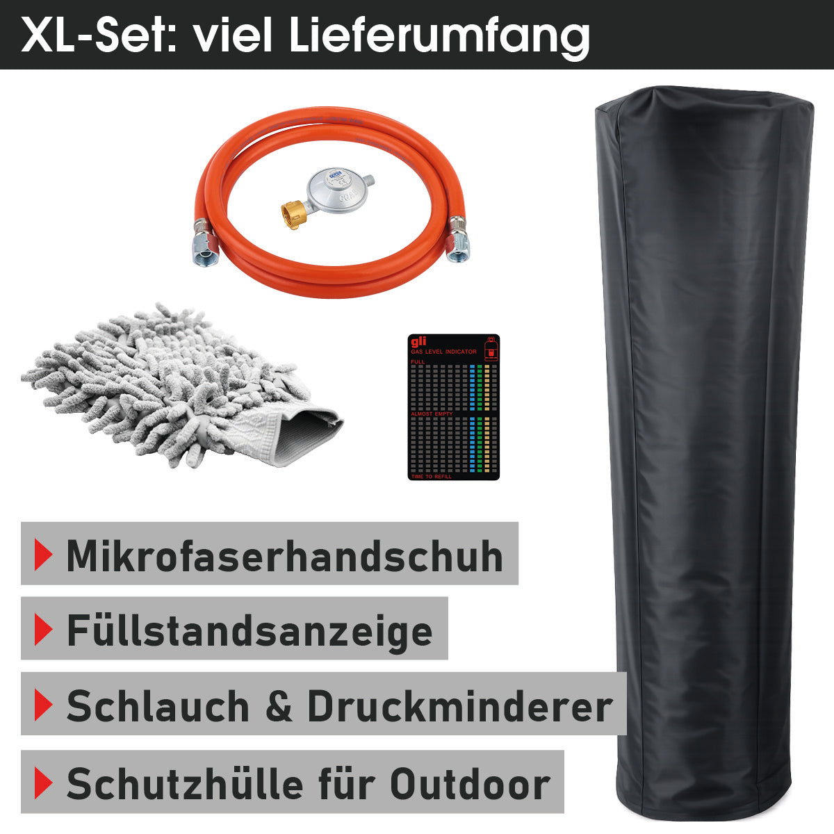 BRAST Gasheizstrahler FLAME anthrazit