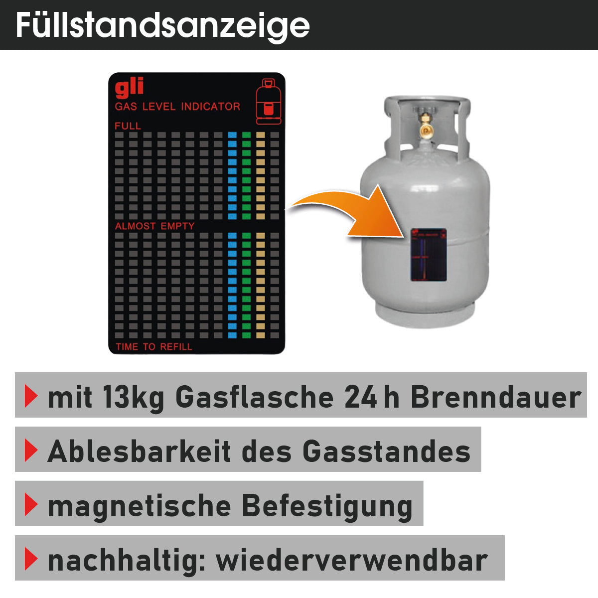 BRAST Gasheizstrahler FLAME anthrazit