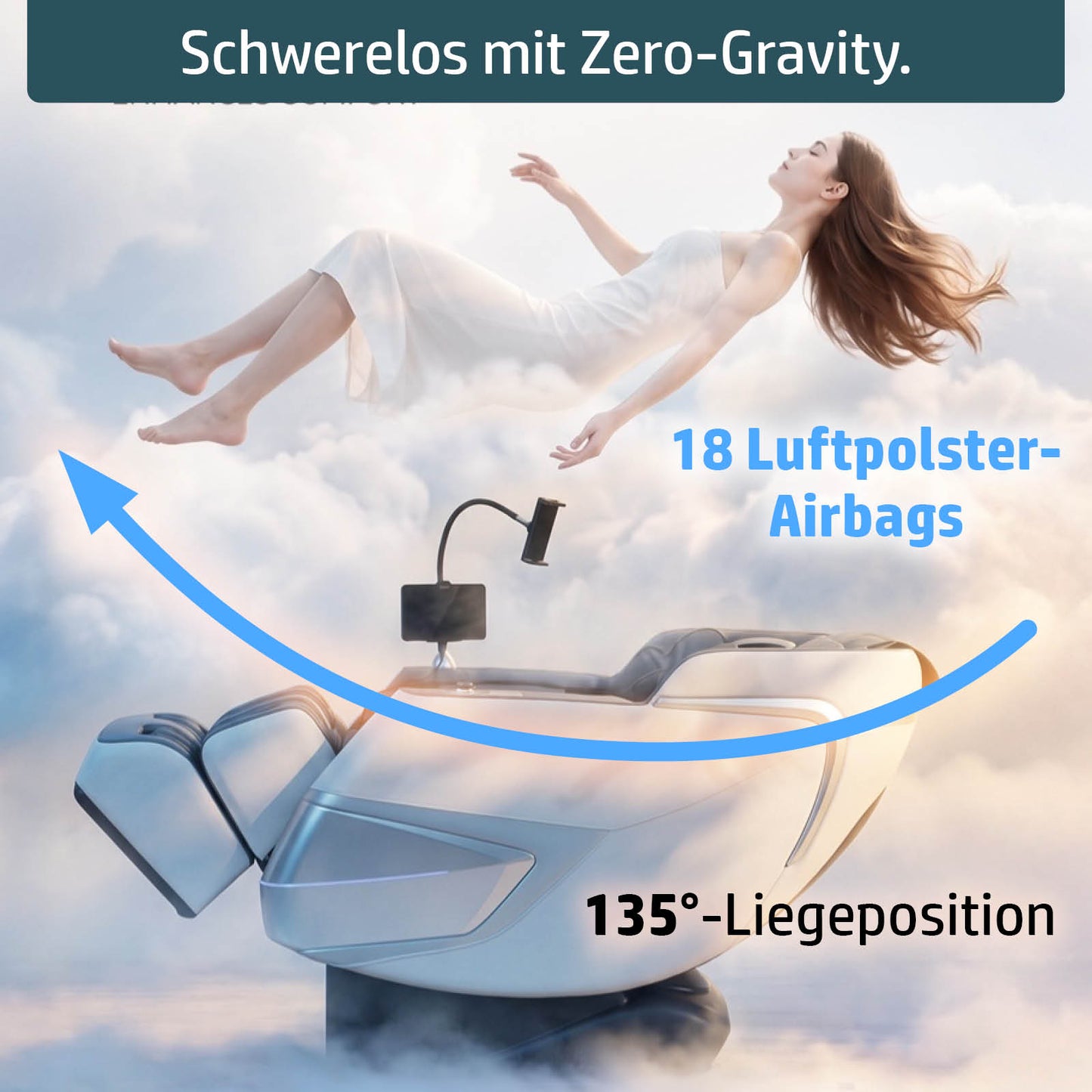 Ambiness Massagesessel NALA weiß