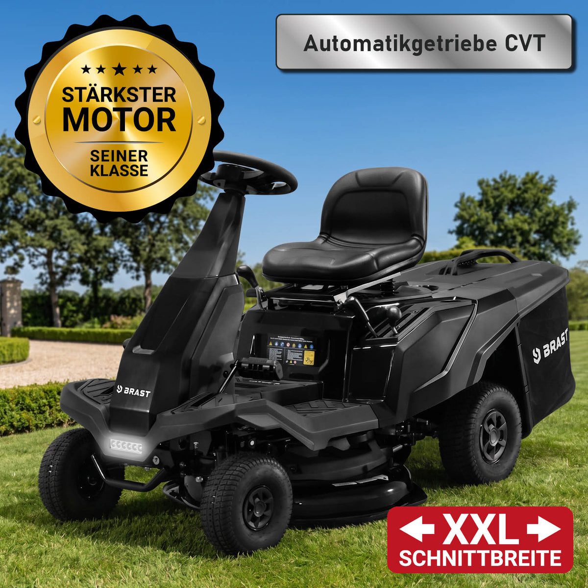 Benzin Aufsitzmäher 66224 ESTART Automatik