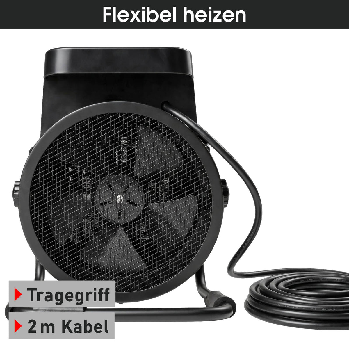 BRAST Keramik Heizlüfter 3000W mit Temperaturfühler