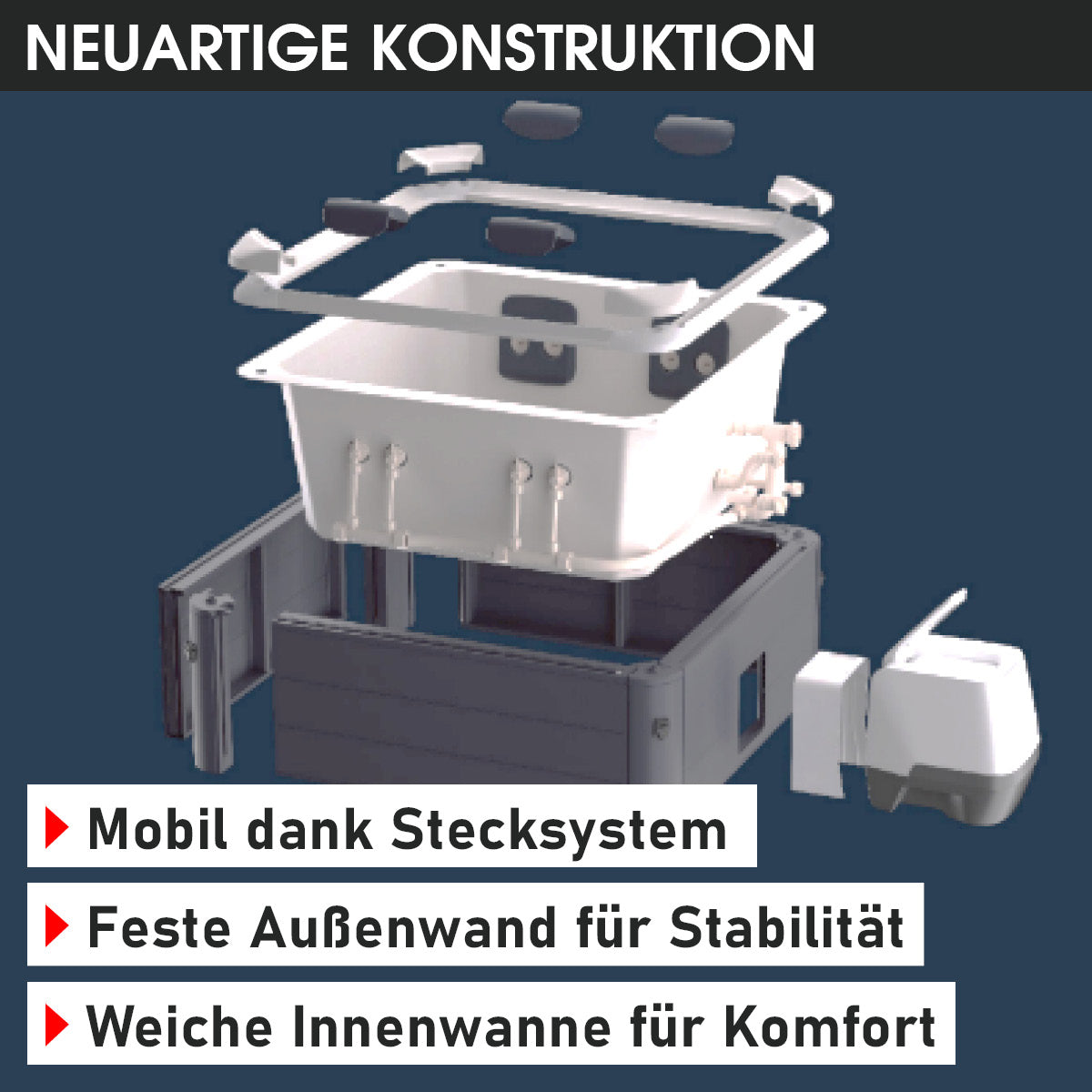 BRAST Mspa Whirlpool OSLO Maxi Set 6 Personen mit LED