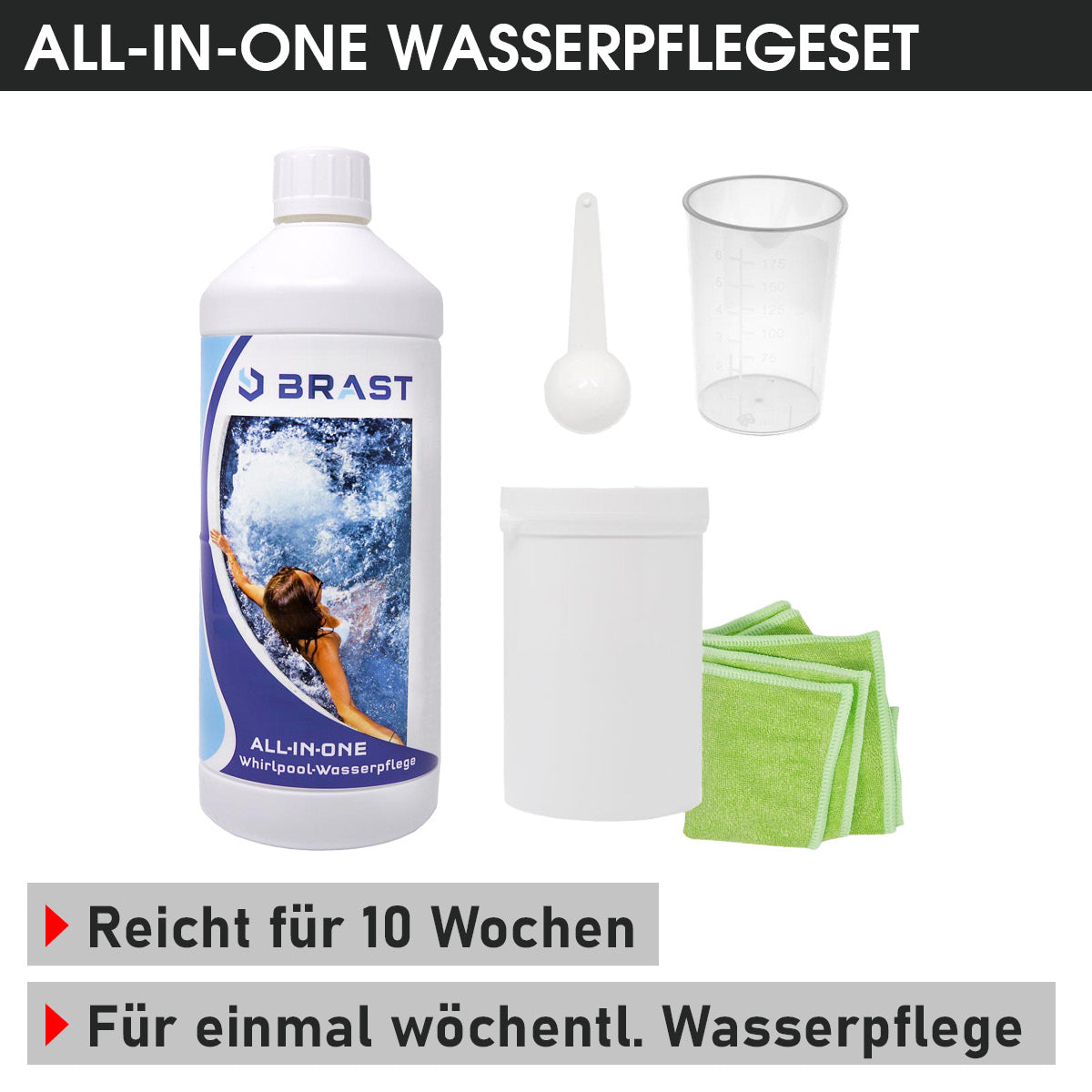 BRAST Mspa Whirlpool OSLO Maxi Set 6 Personen mit LED