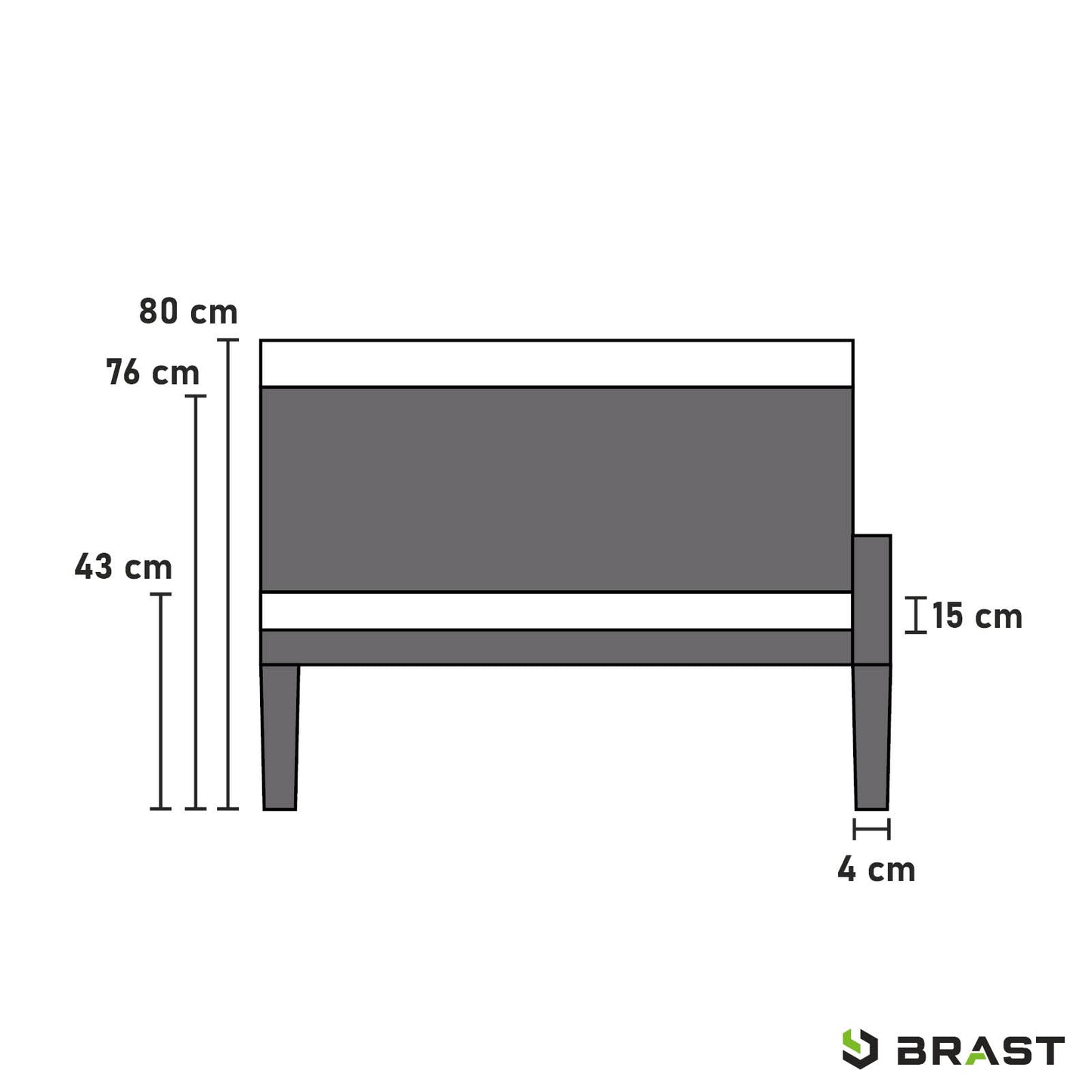 BRAST Alu Gartenlounge Set ADRIA Mare