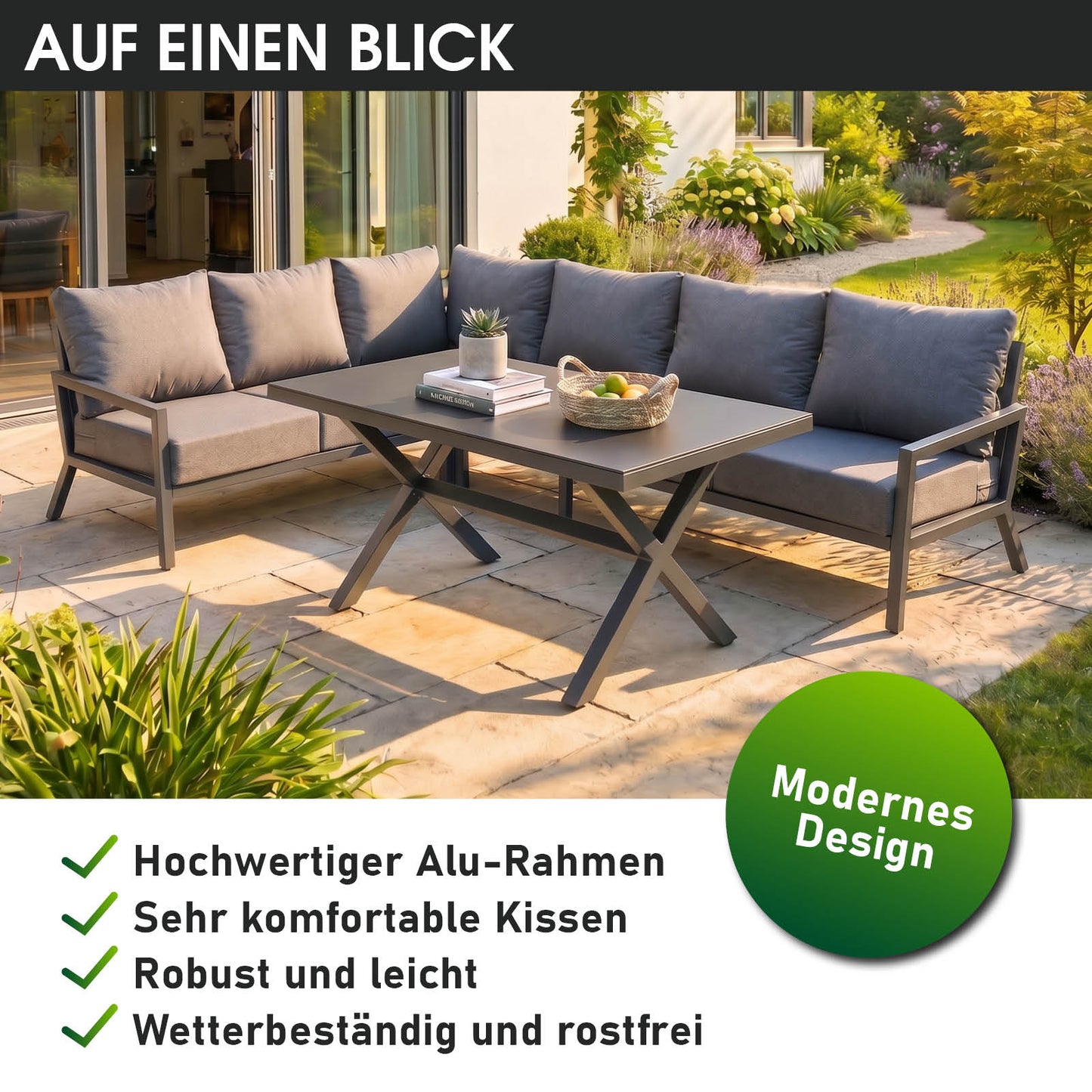 BRAST Alu Dining Lounge Set ADRIA Sole