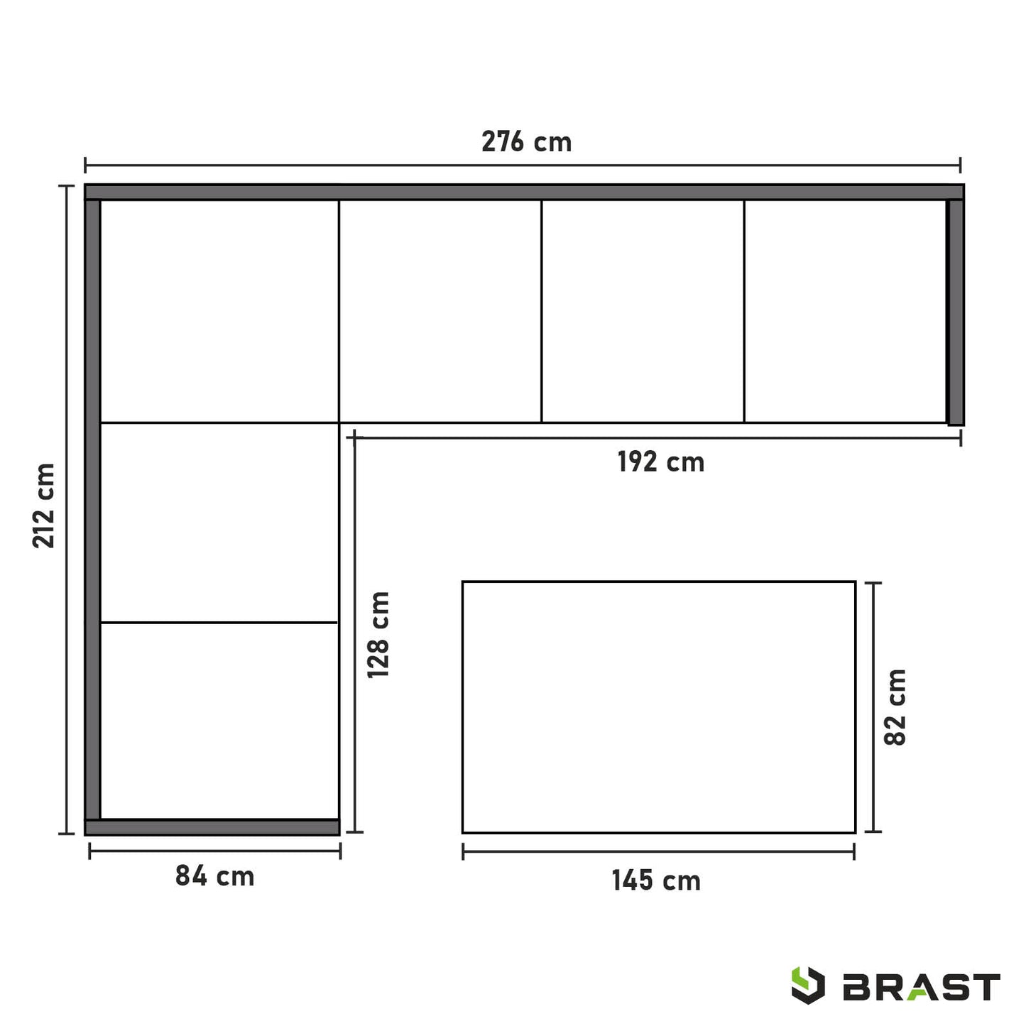 BRAST Alu Dining Lounge Set ADRIA Sole