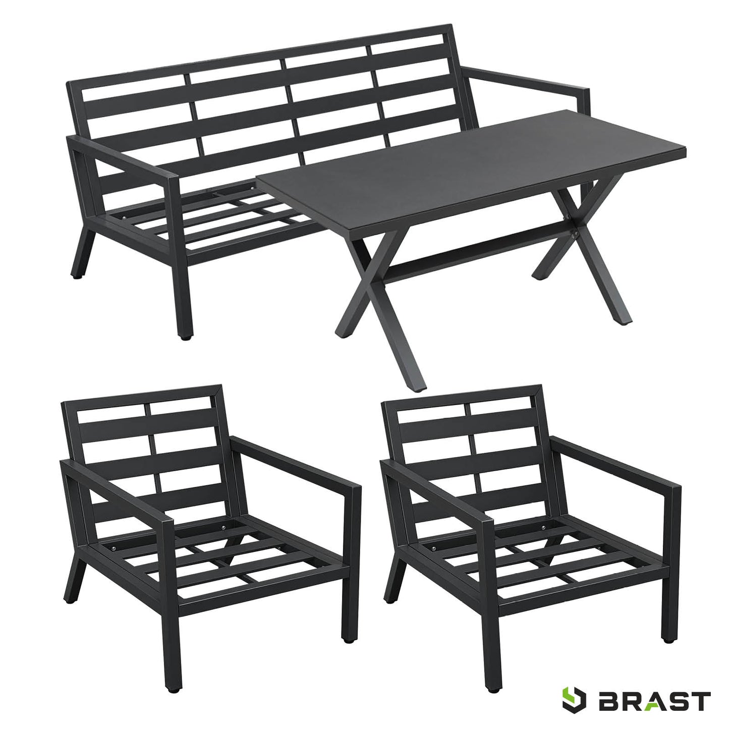 BRAST Alu Gartenmöbel Dining Set ADRIA Vista