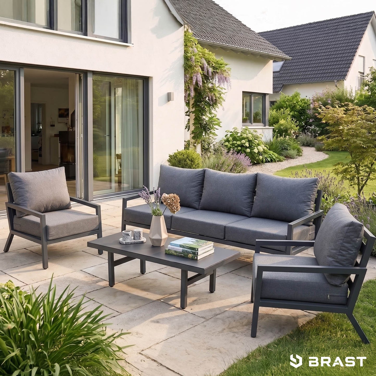 BRAST Alu Gartenmöbel Lounge Set ADRIA Casa