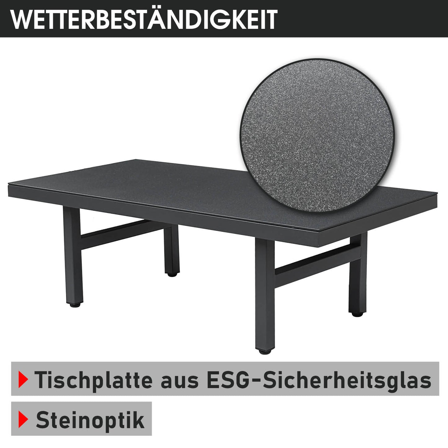 BRAST Alu Gartenmöbel Lounge Set ADRIA Casa
